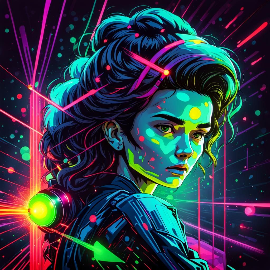 Dynamic Laser Beam Visual Effect