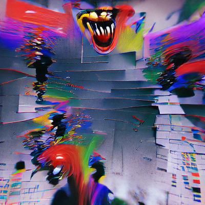 Abstract Dreamscape: Flowing Lines and Vivid Colors