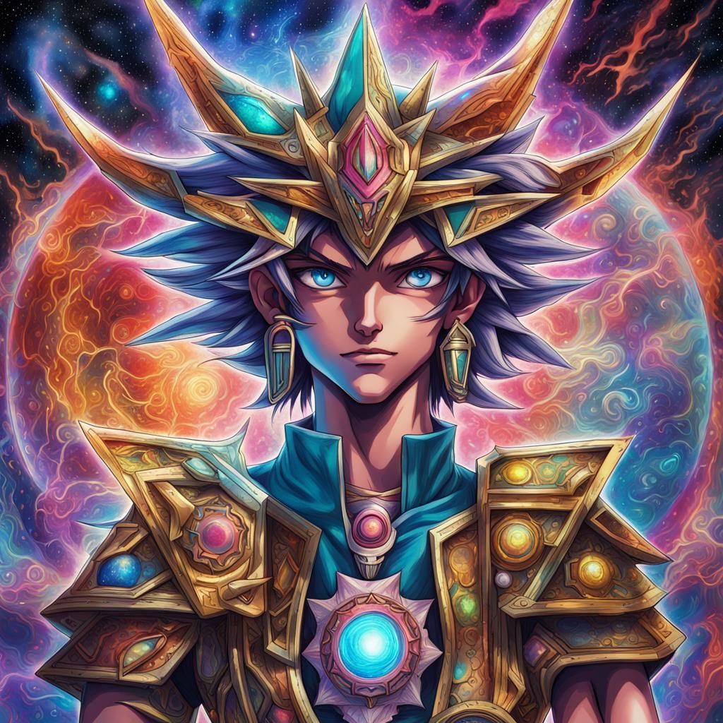 Holographic Yu-Gi-Oh Astral Cosmic Illustration