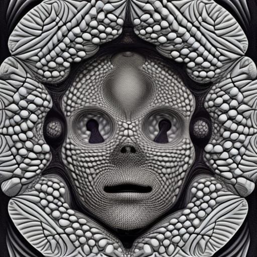 A Koch snowflake head