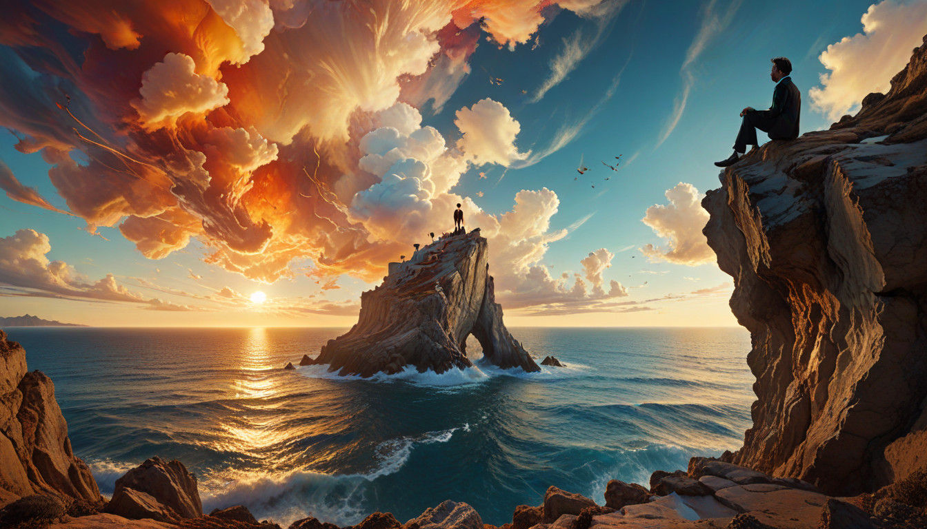 Surreal Masterpiece: Dreamer's Edge