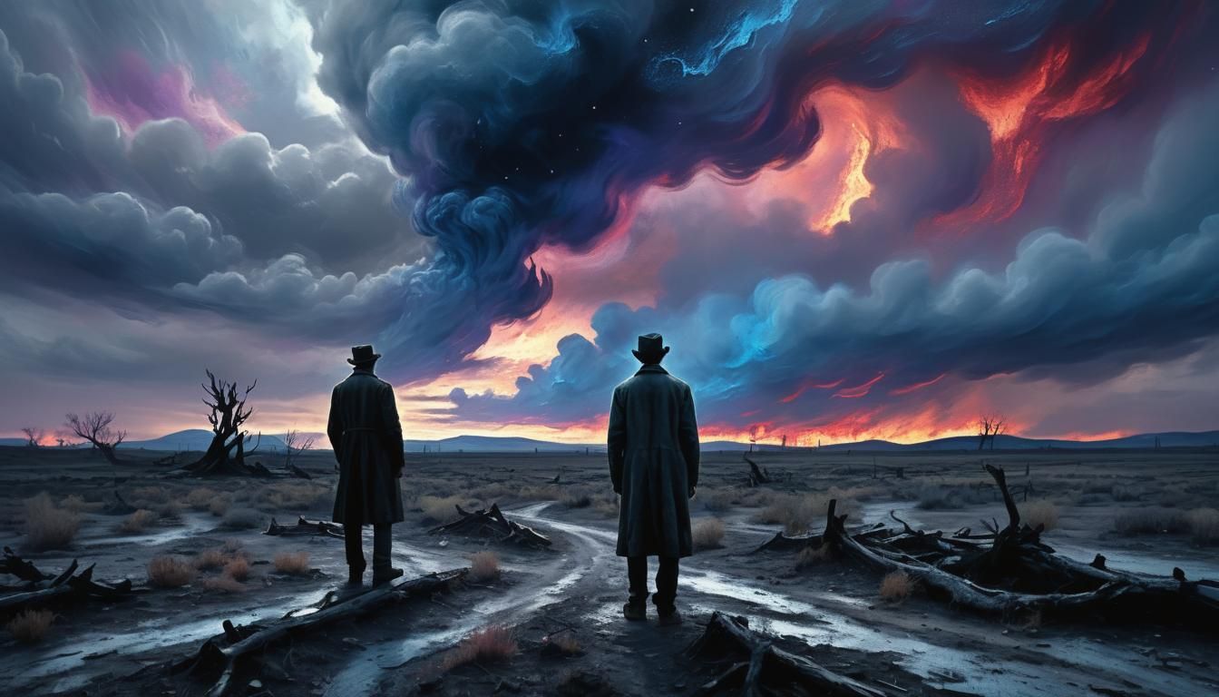 Post-Apocalyptic Solitude in Van Gogh Style