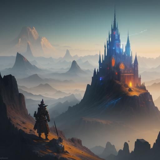 Detailed Gun Matte Painting in Deep Color