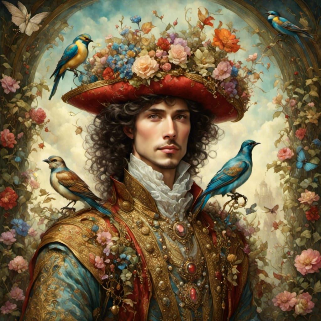 Mythical Fairytale Portrait Generated by AI