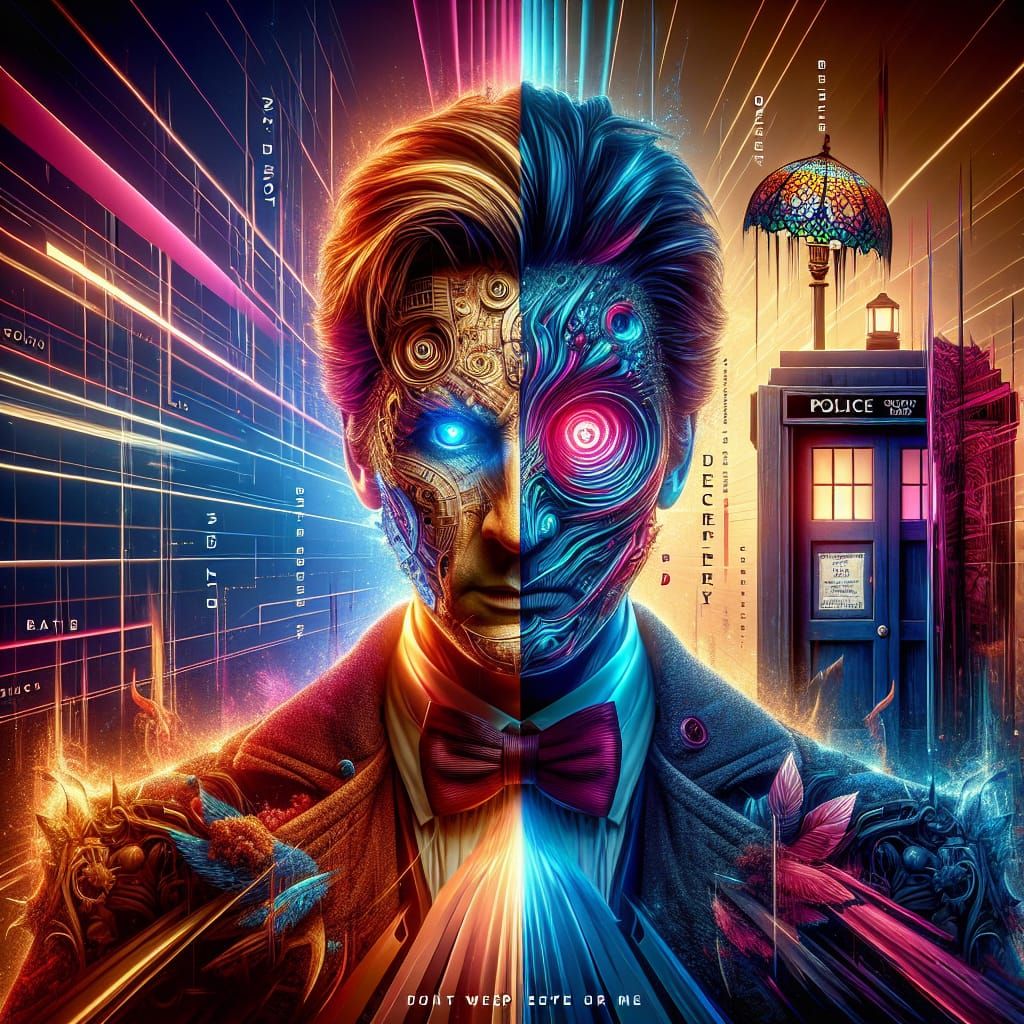 Mysterious Time Lord and Glitched Phone Booth