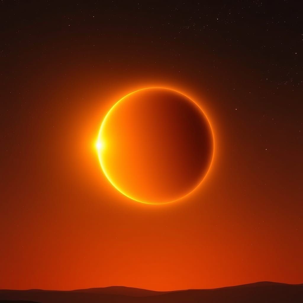 Auroral Glow of Rhelg Prime: A Celestial Portrait in Soft Or...