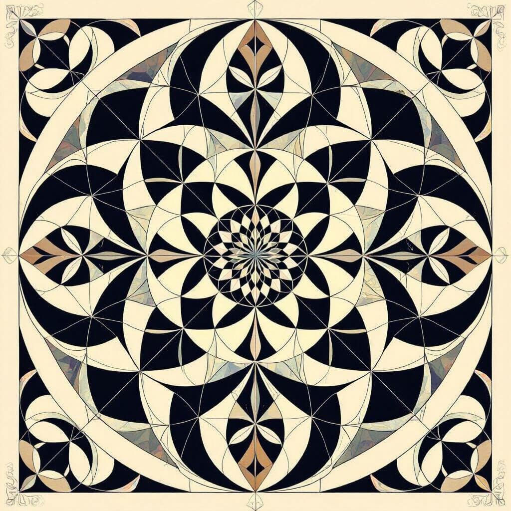 Geometric Pattern Inspired by Sacred Geometry
