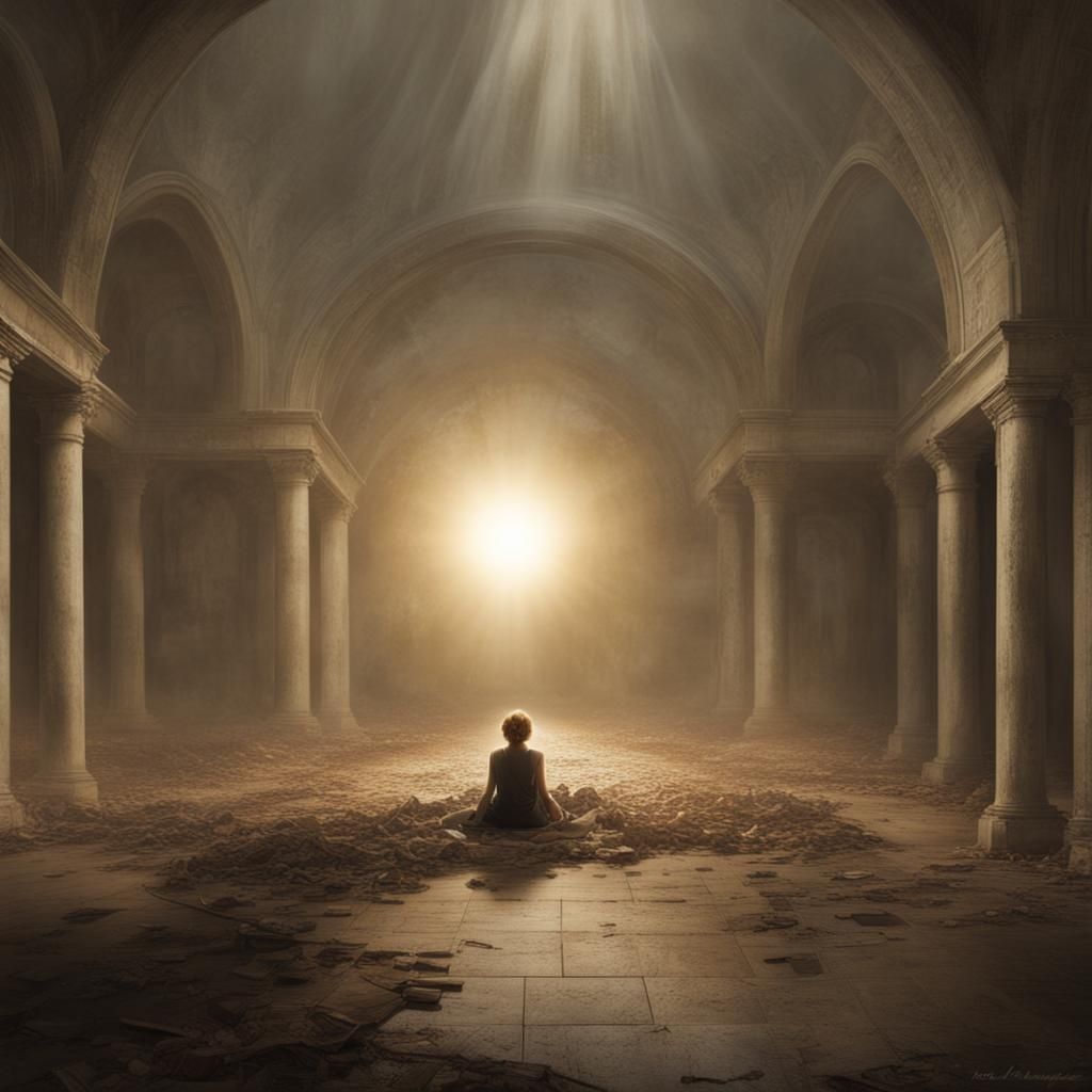 Ethereal Light Emerging from Nothingness