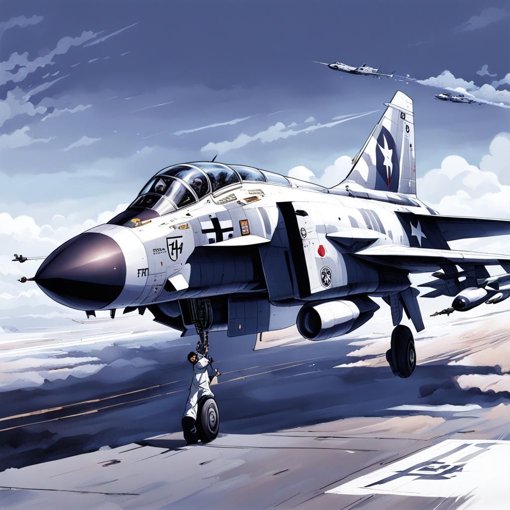 F-4 Phantom in Anime Style
