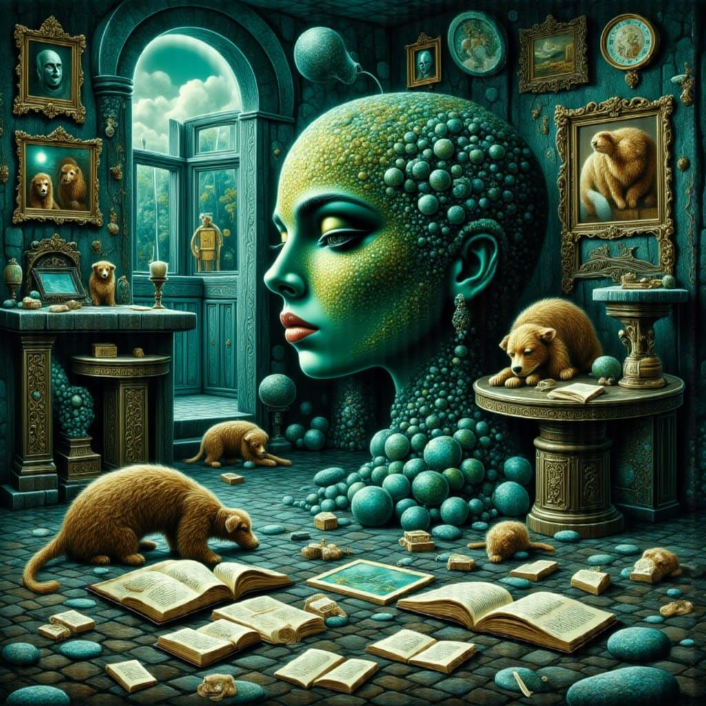 Surreal Irish Goddess Emerges from Fragmented Mind