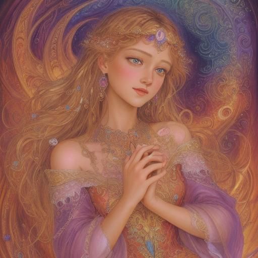 AI Image Inspired by Josephine Wall