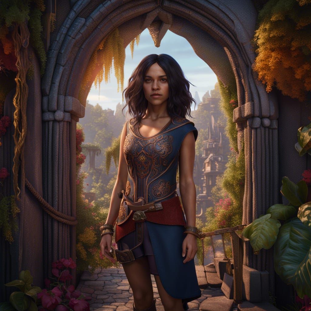 Jenna Ortega in the royal garden