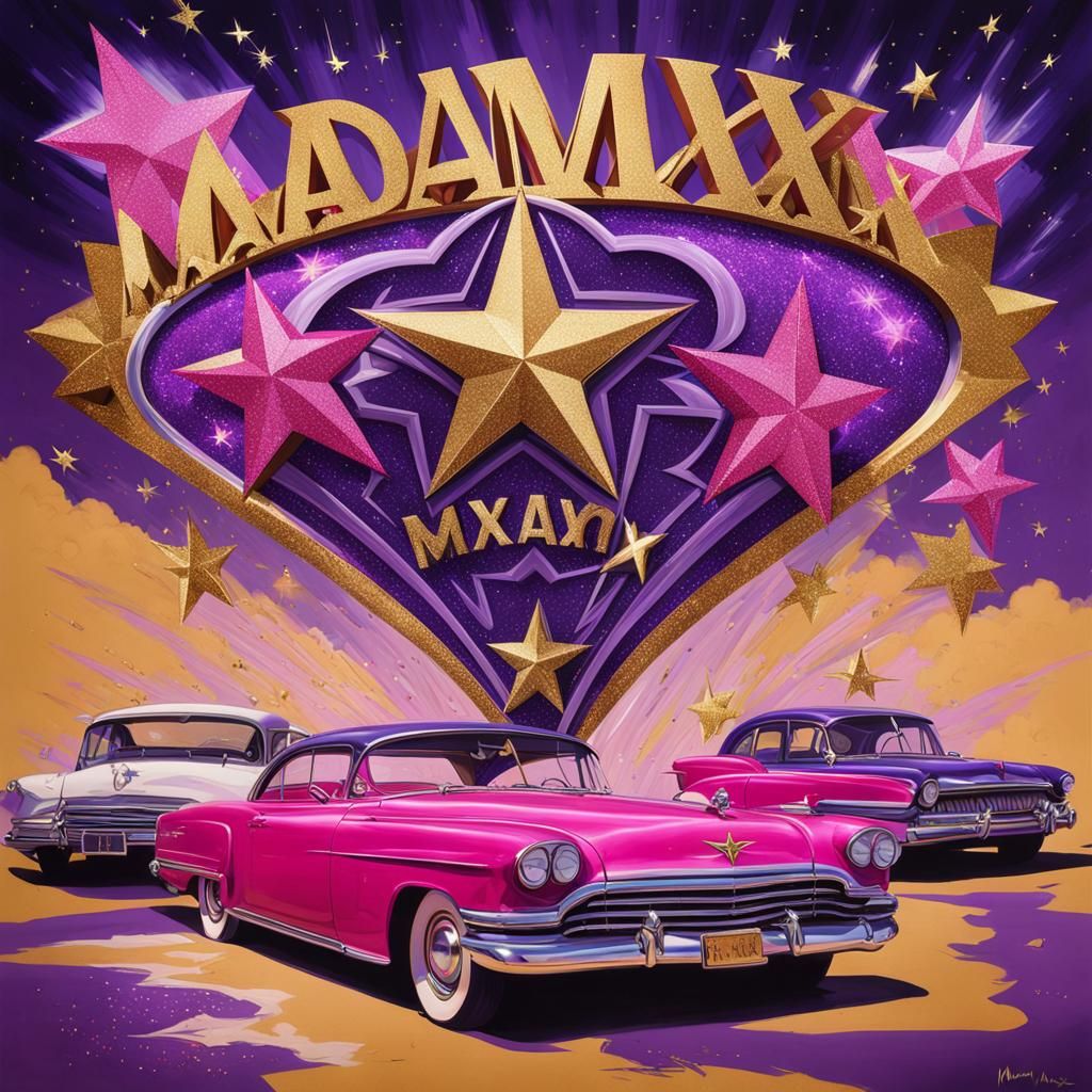 Hyperreal Movie Poster with Glitter and Lightning