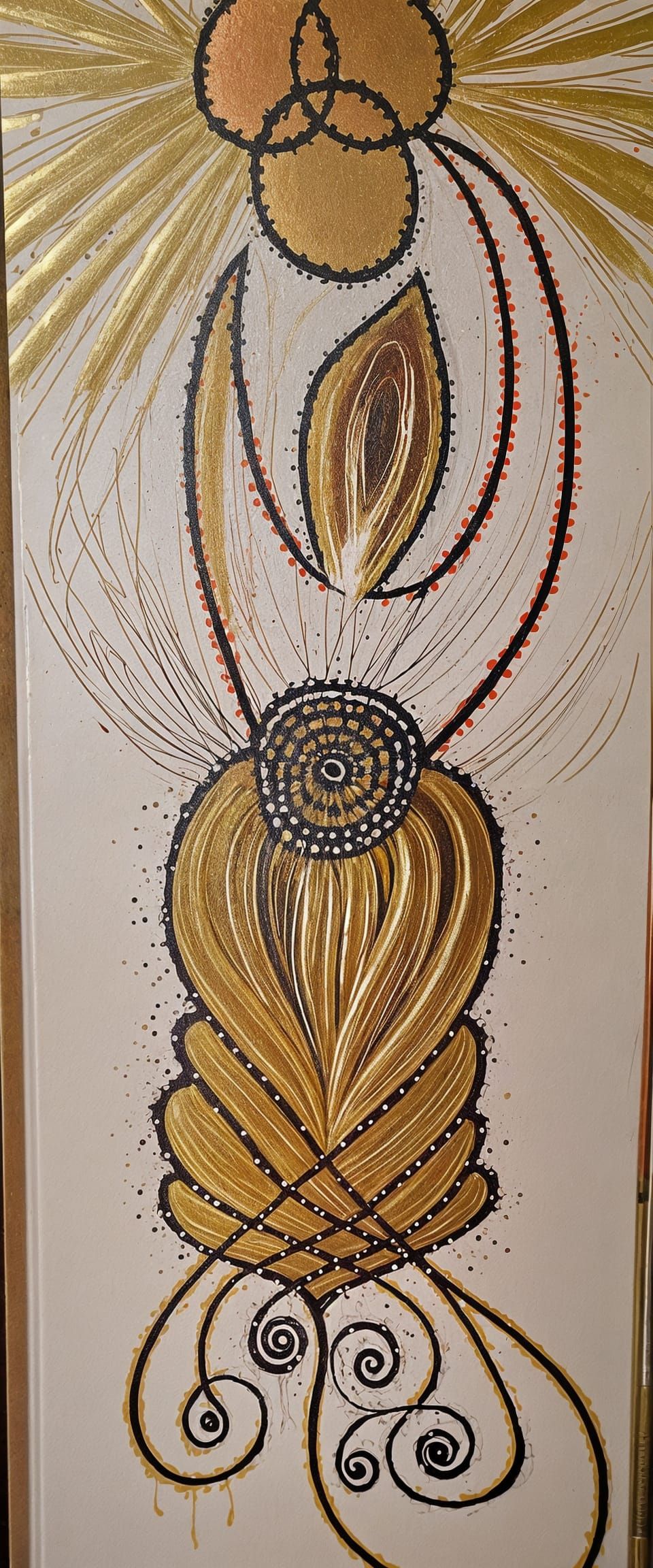 Vibrant Splash Art in Metallic Hues