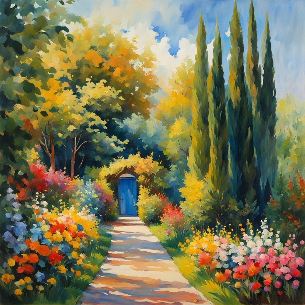 Nowruz Celebration in Gouache Style