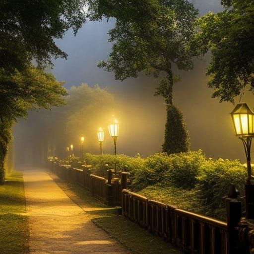 Eerie Ghosts Roam Haunted Countryside Village