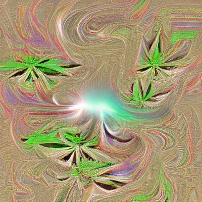 Close-Up of Vibrant Marijuana Leaves