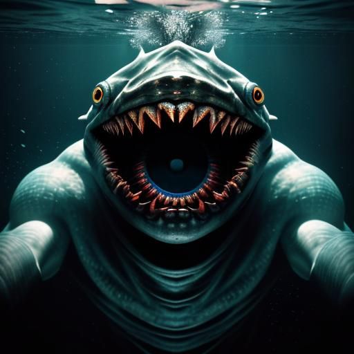 Horrifying Sleep Paralysis Demon Eye Captured Underwater