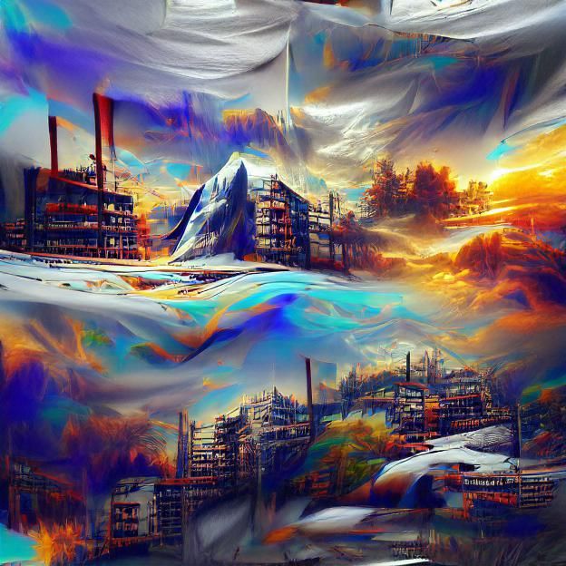 Detailed Digital Illustration of Sublimation in 8K