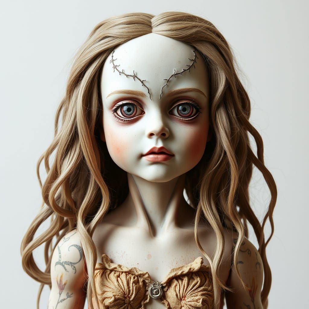 Disturbing Surrealist Doll Portraits in Oil