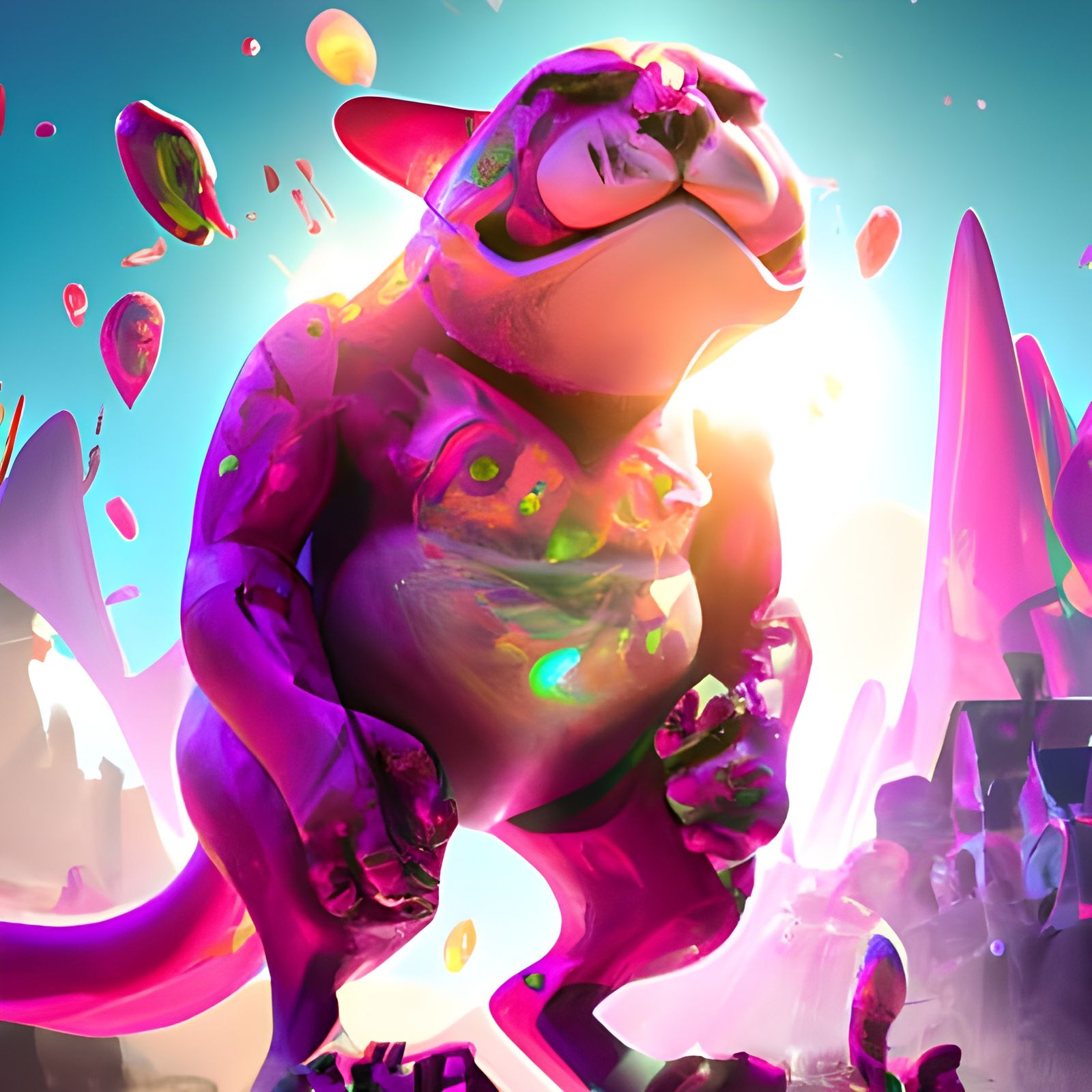 Angry Pink Panther on steroids!!