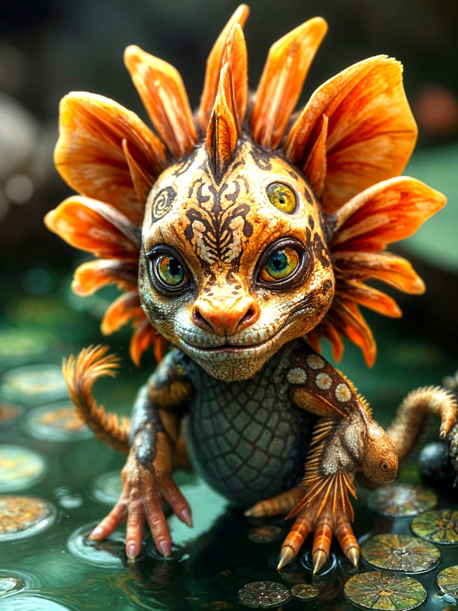 The Rare Lion Salamander