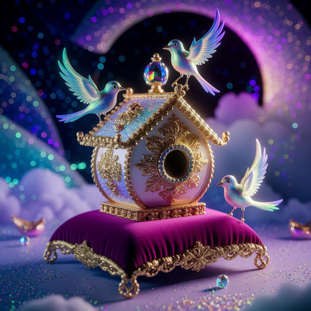 Beautiful Miniature Birdhouse Jewelry