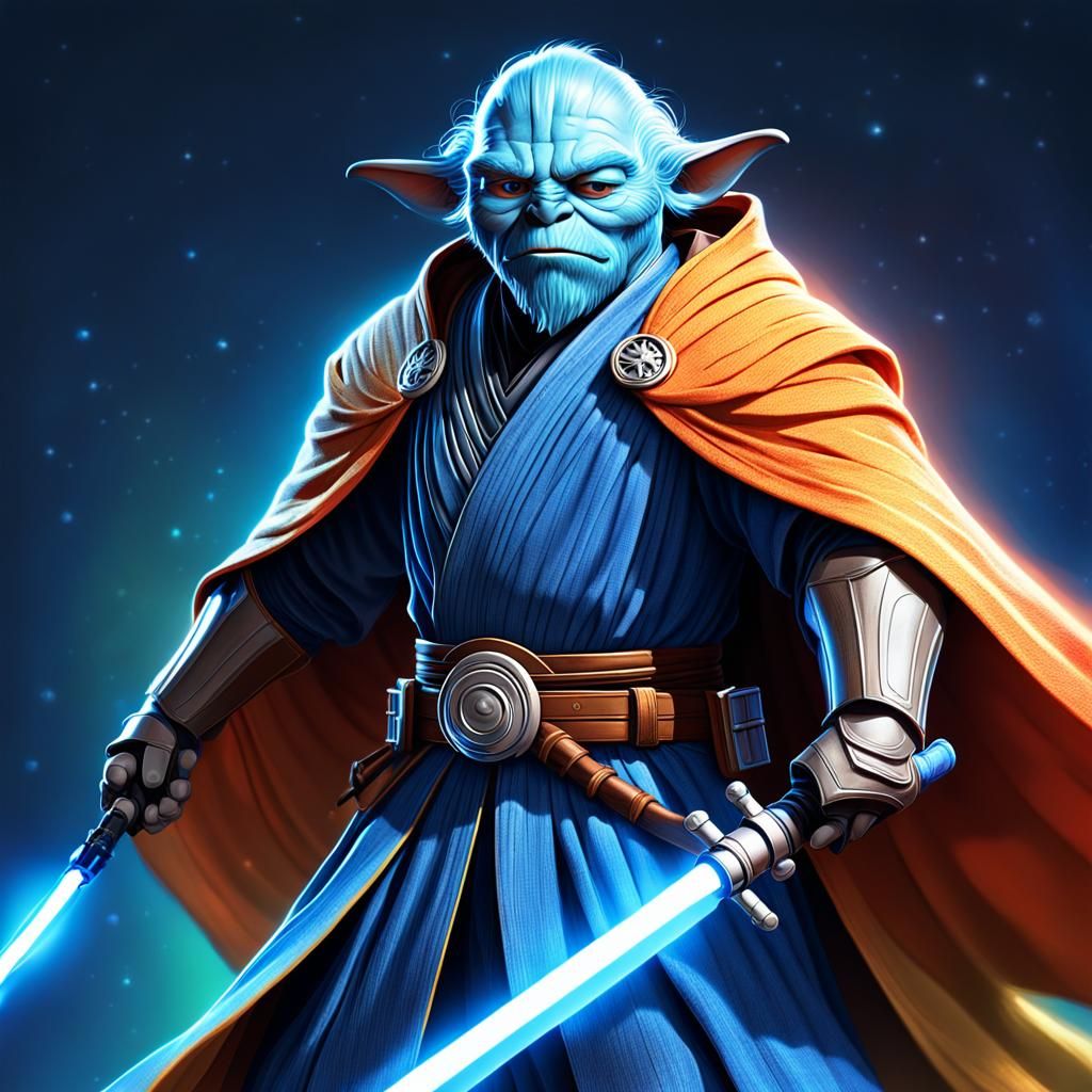 Jedi Man O' War in Pixar 3D Style