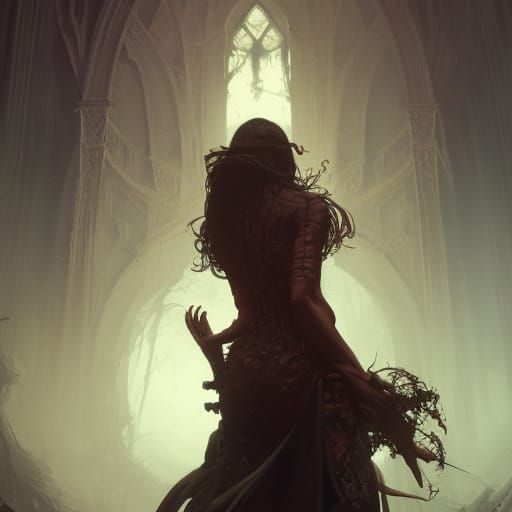 Dark Fantasy Necrophilia Concept Art in Deep Color