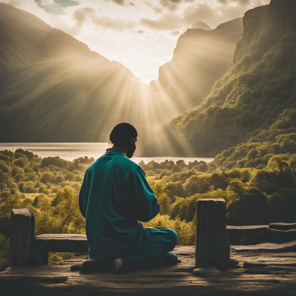 Person in Prayer: Finding Strength in Faith