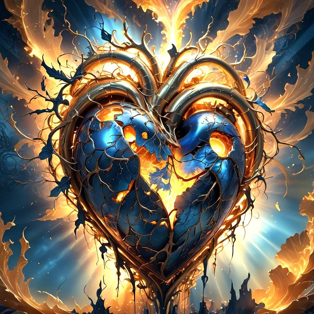 Heart Exposed: A Fantastical Detailed Matte Painting