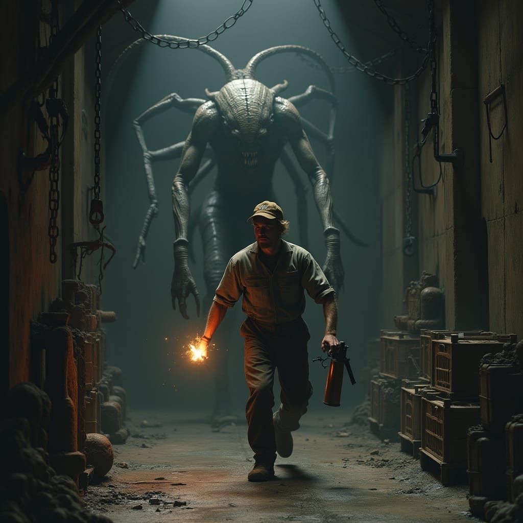 Terrified Man Escapes Chamber of Horrors