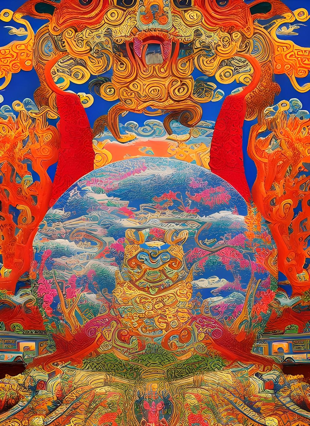 Ancient Chinese tapestry 2
