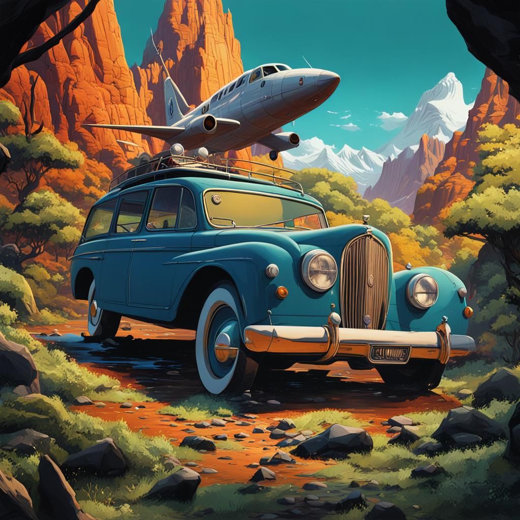 Jonny Quest: Detailed Matte Painting in Deep Color