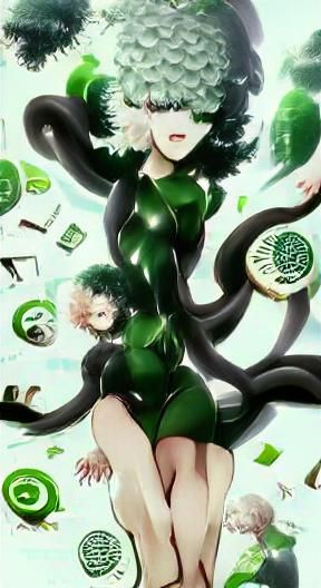 Tatsumaki Digital Art: Psychic Power Unleashed