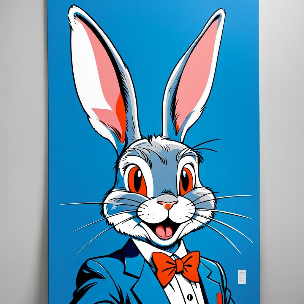 Bugs Bunny Pop Art Screen Print