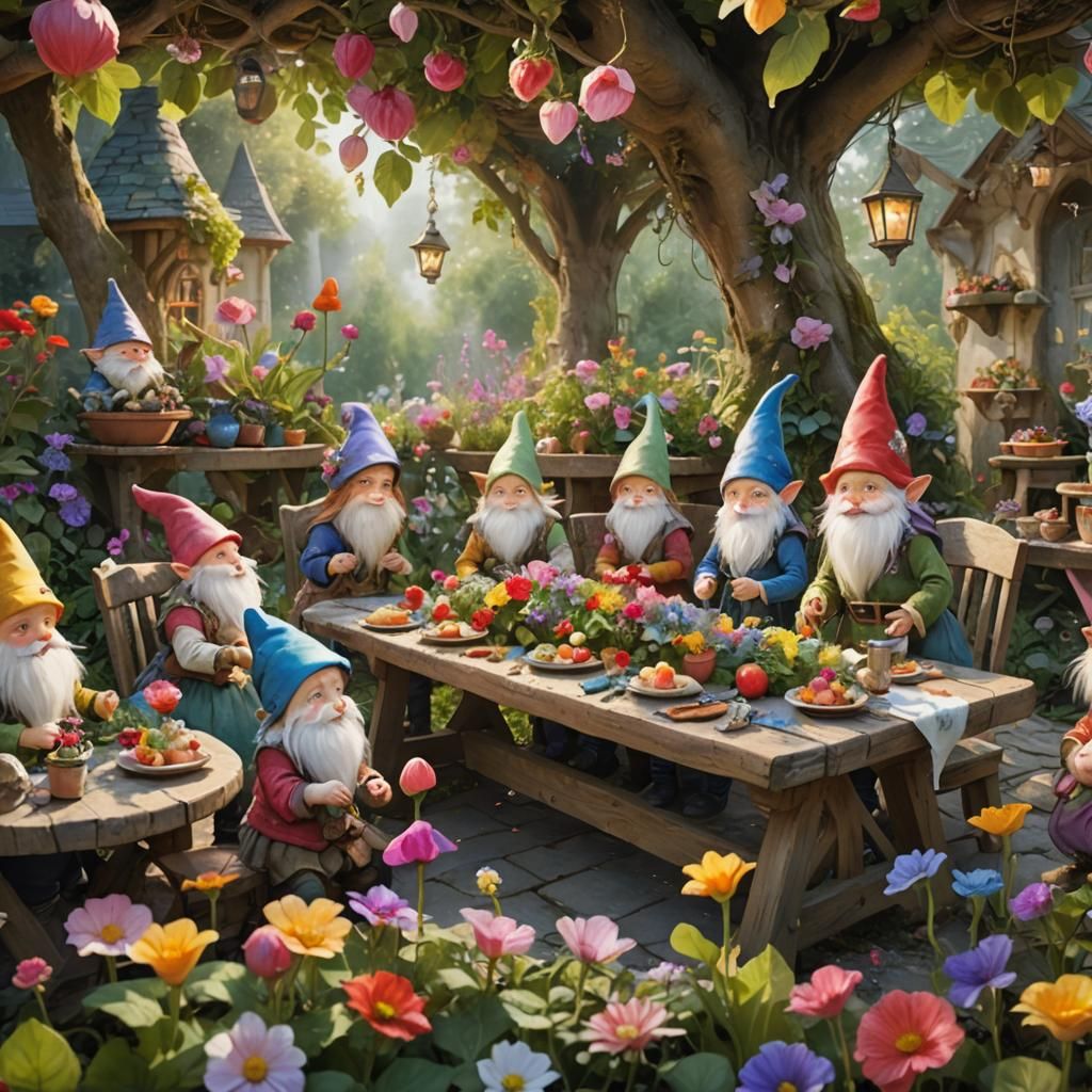Gnomes at a Garden Party