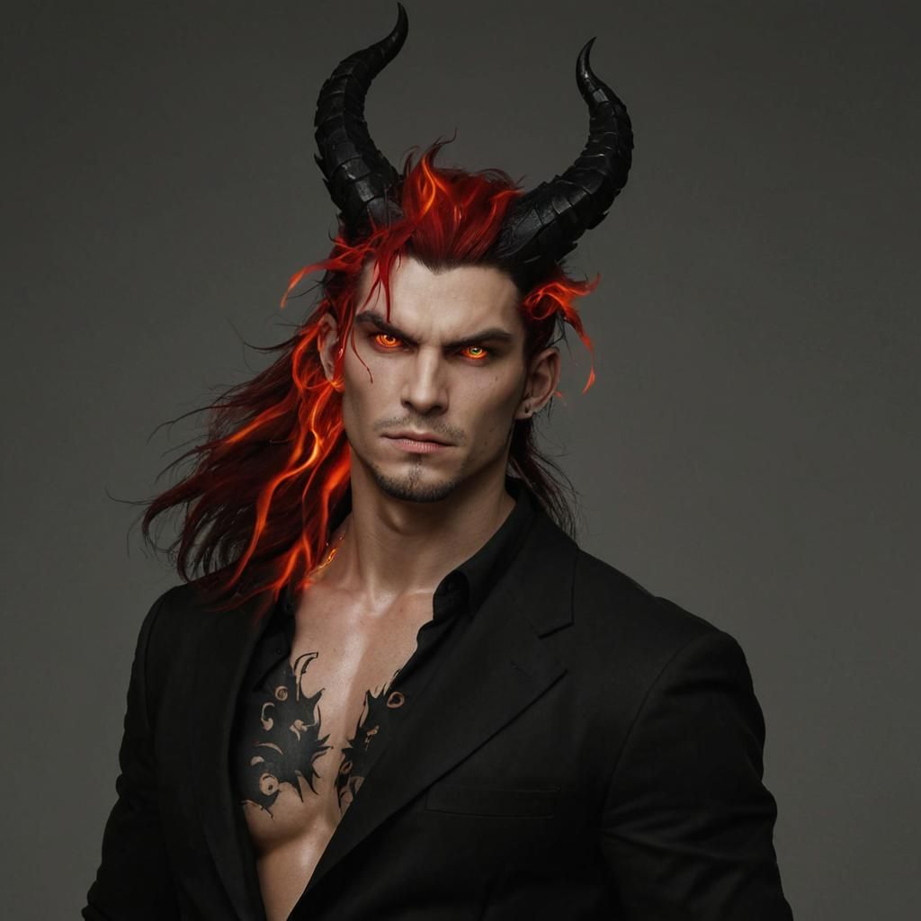 Dragon Demon in Dynamic Flames