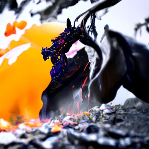 Lava Horse: Dark Fantasy Concept Art