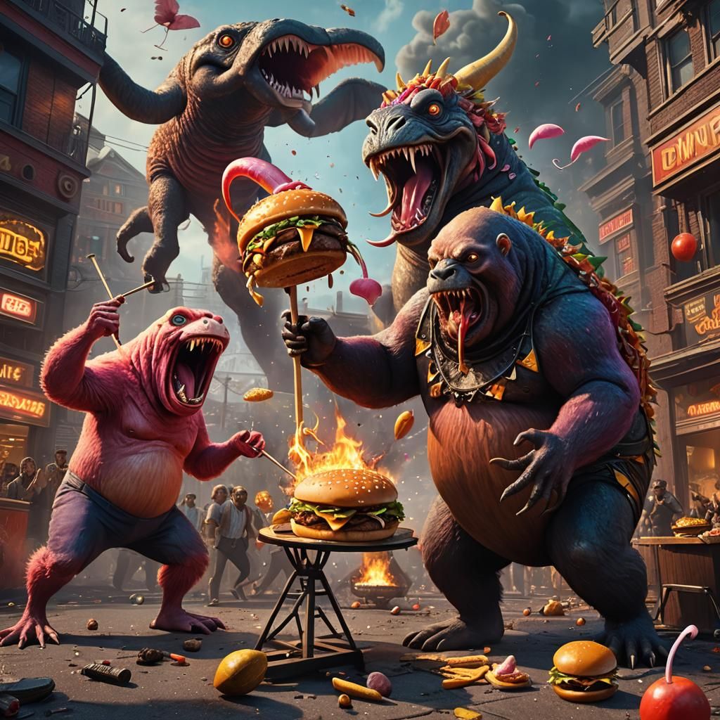 Xylophone Monster Battles Saxophone Beast