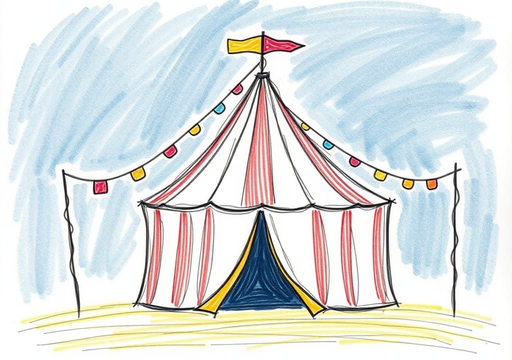 "Poorly Drawn" Circus Tent