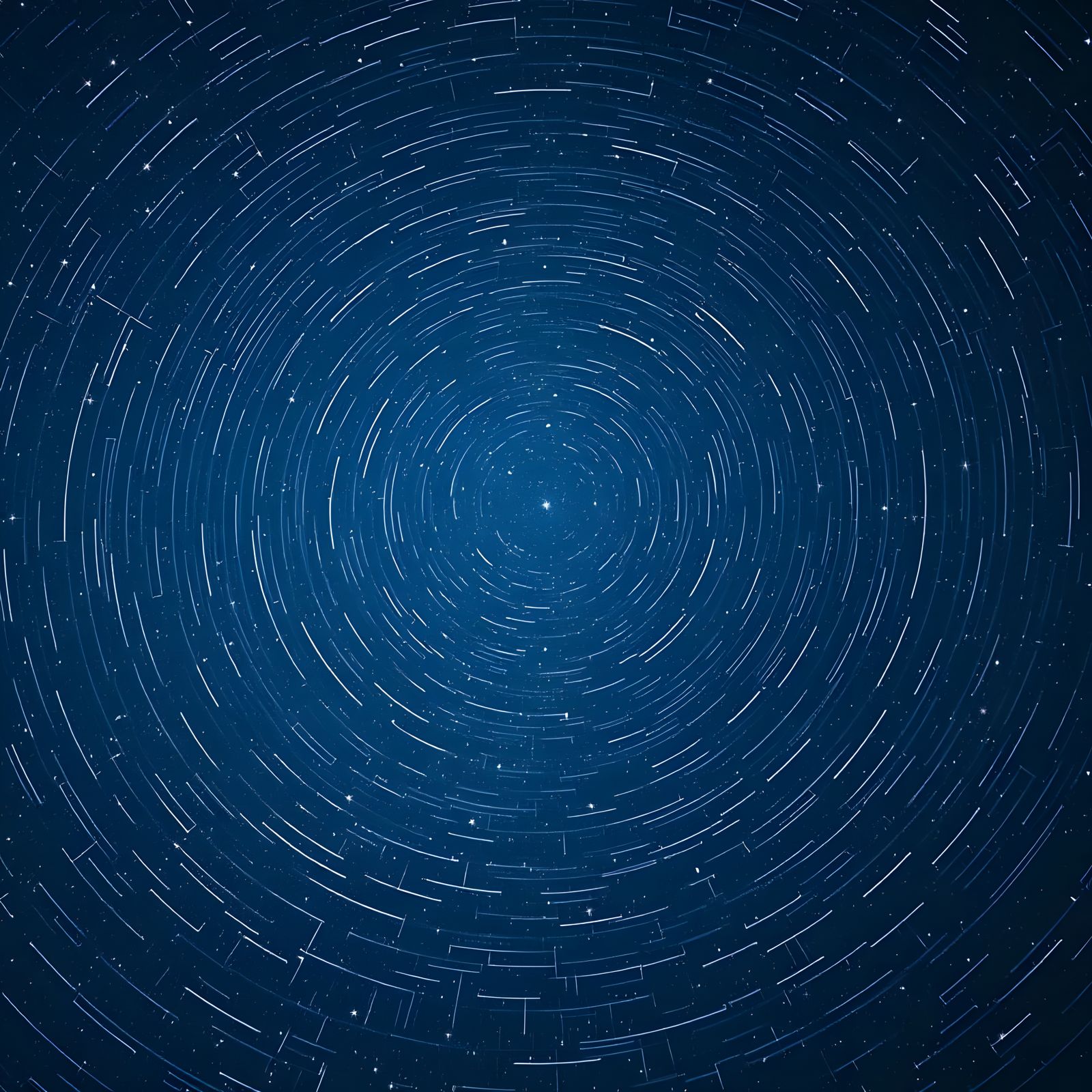 Twinkling Stars Orbit Polaris in Celestial Dance