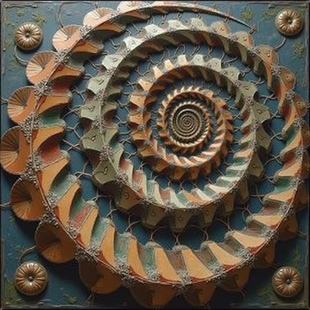 Mathematical Curves and Shapes in Abstract Art