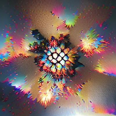 Impressionistic Poppy Field Under Blue Sky