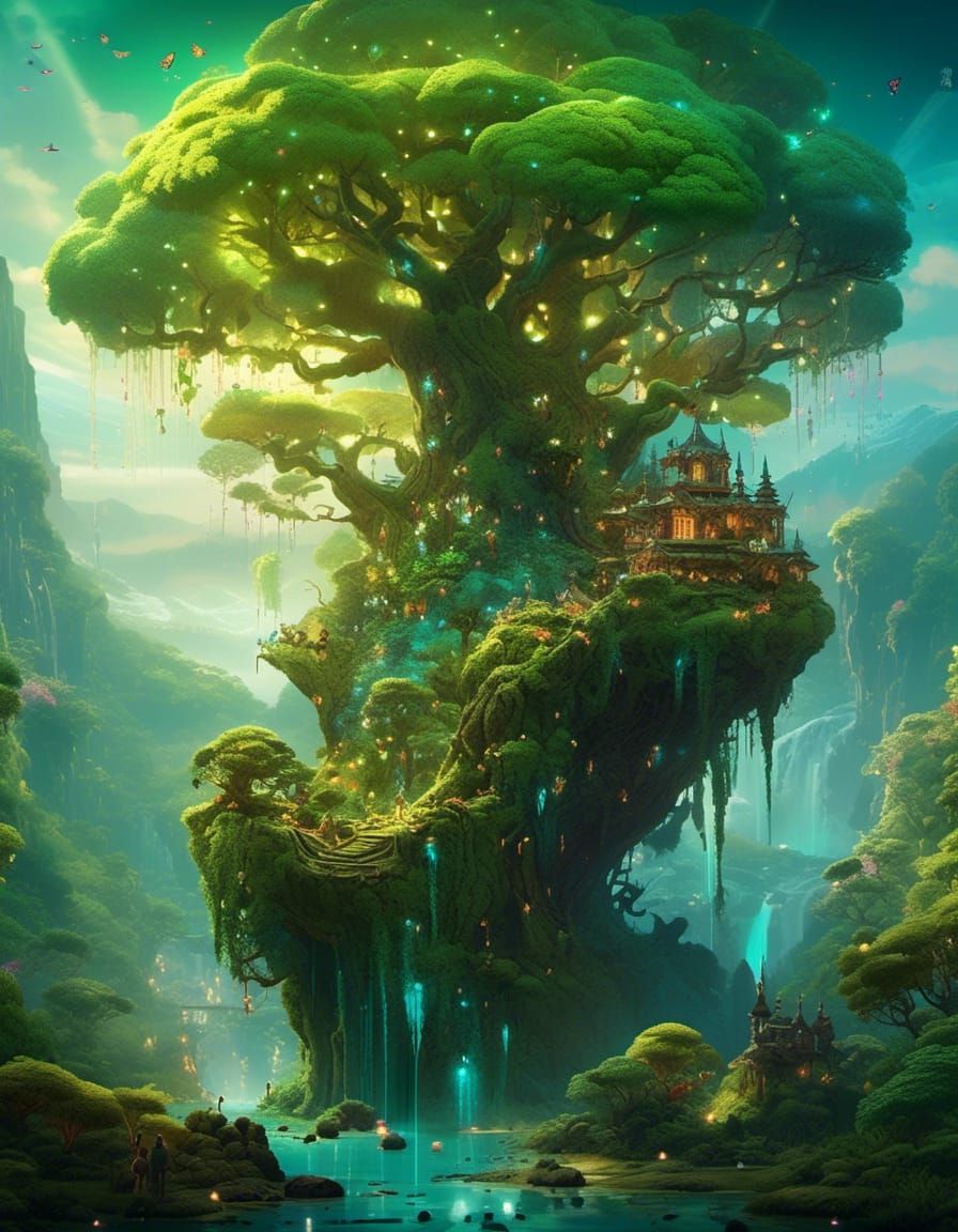 Mystical Portal to Another World: Dark Fantasy Art