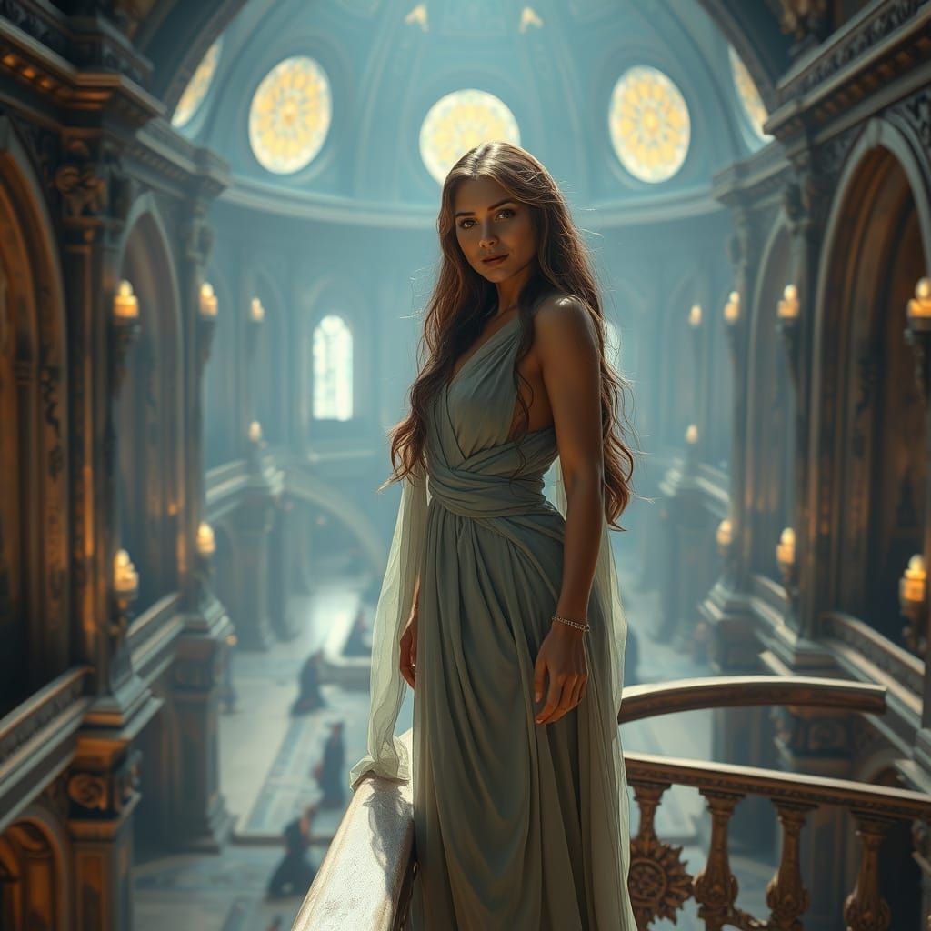 Princess on Balcony: Digital Matte Painting