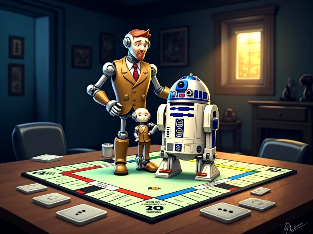 6 Pictures (1): "Robopoly," a brand-new board game.