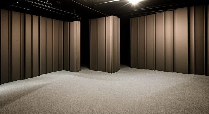 Eerie Liminal Space: Abstract Basement Dream