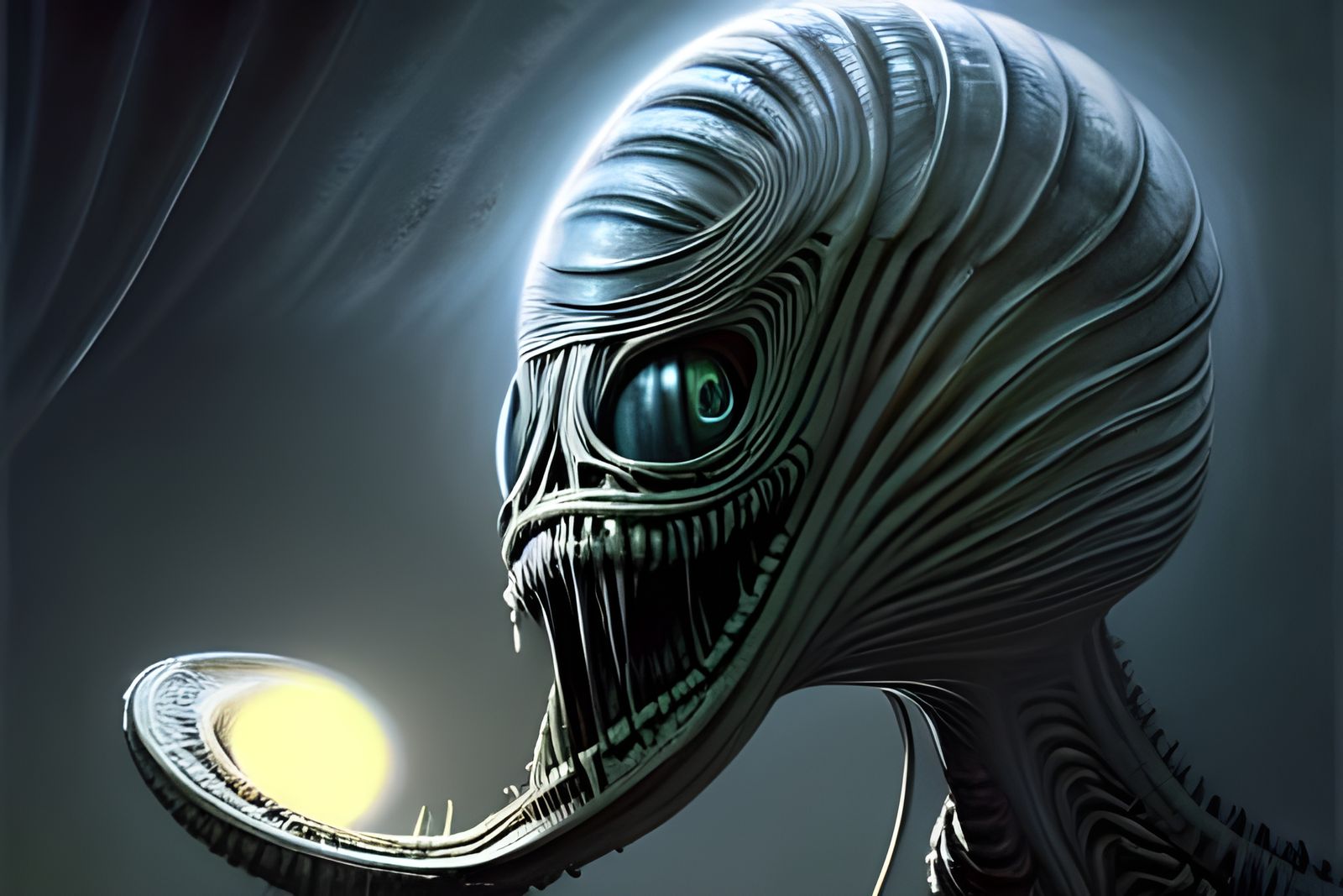 Terrifying Alien Hatching: Photorealistic Concept Art
