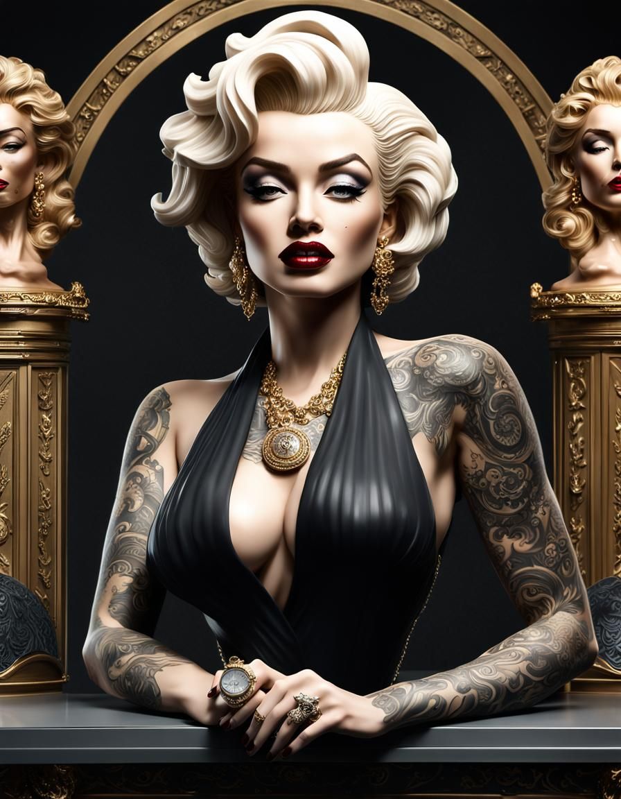 Elegant Renaissance Bobblehead Portrait in Vibrant Style